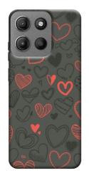 Чехол itsPrint Милые сердца для Motorola Moto G15 4G