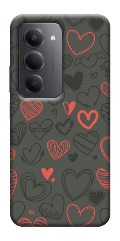 Чехол itsPrint Милые сердца для Xiaomi Redmi 15 (Global), паттерн, купить оптом с доставкой