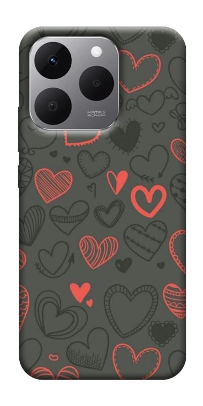 Чехол itsPrint Милые сердца для Realme 15T, паттерн, купить оптом с доставкой