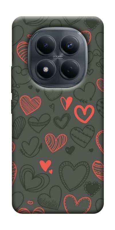 Чехол itsPrint Милые сердца для Xiaomi Redmi Note 15 Pro 4G, паттерн, купить оптом с доставкой