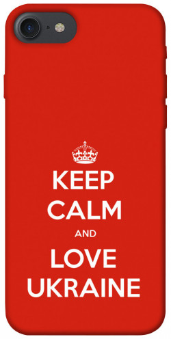 Чехол itsPrint Keep calm and love Ukraine для Apple iPhone 7 / 8 (4.7")
