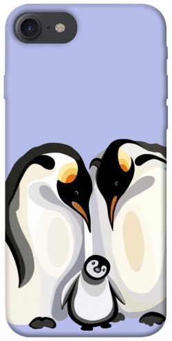 Чохол itsPrint Penguin family для Apple iPhone 7 / 8 (4.7")