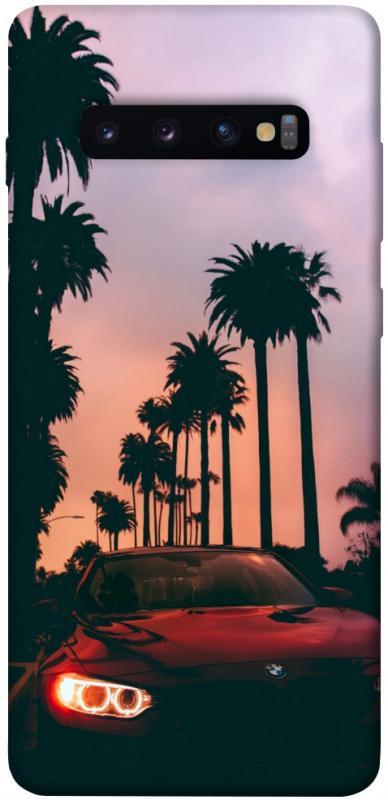 Чехол itsPrint BMW at sunset для Samsung Galaxy S10+, авто, купить оптом с доставкой