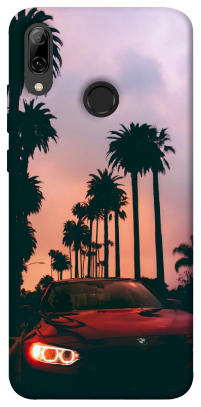 Чехол itsPrint BMW at sunset для Huawei P Smart (2019), авто, купить оптом с доставкой
