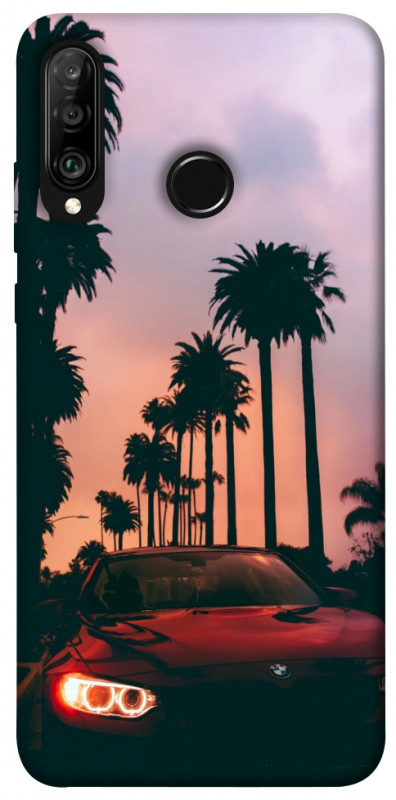 Чехол itsPrint BMW at sunset для Huawei P30 lite, авто, купить оптом с доставкой