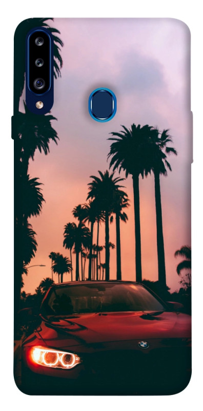 Чехол itsPrint BMW at sunset для Samsung Galaxy A20s, авто, купить оптом с доставкой
