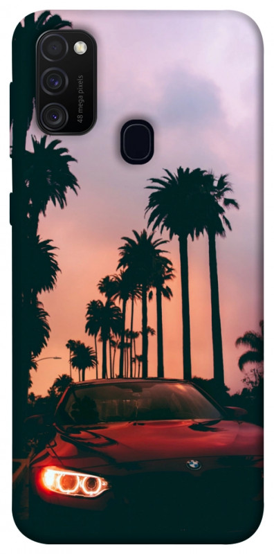 Чехол itsPrint BMW at sunset для Samsung Galaxy M30s / M21, авто, купить оптом с доставкой