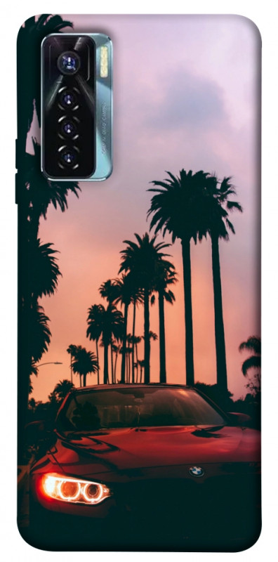 Чехол itsPrint BMW at sunset для TECNO Camon 17 Pro, авто, купить оптом с доставкой