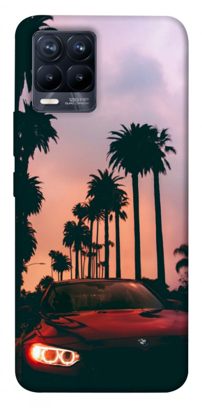 Чохол itsPrint BMW at sunset для Realme 8, авто, купити оптом з доставкою