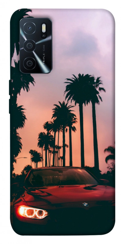 Чехол itsPrint BMW at sunset для Oppo A16s / A16, авто, купить оптом с доставкой