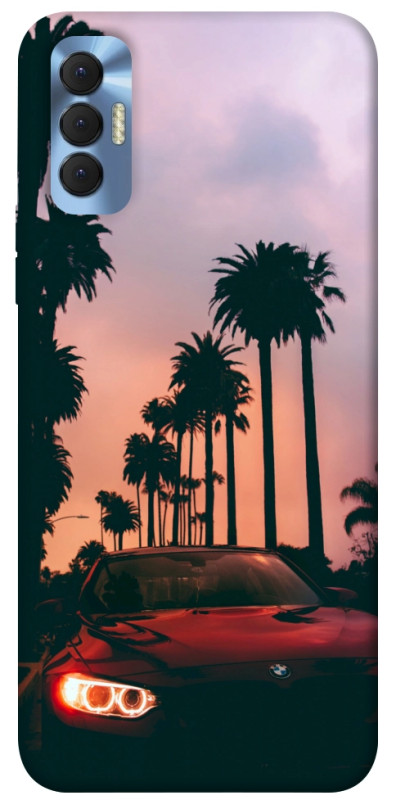 Чехол itsPrint BMW at sunset для TECNO Spark 8P, авто, купить оптом с доставкой
