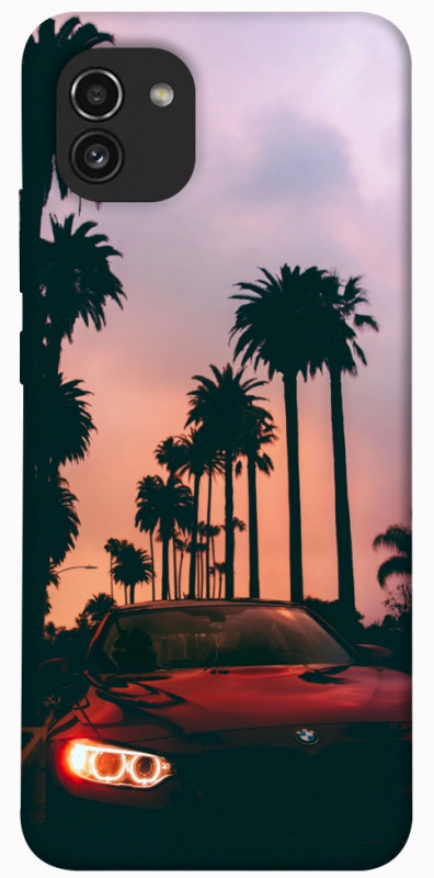 Чохол itsPrint BMW at sunset для Samsung Galaxy A03, авто, купити оптом з доставкою