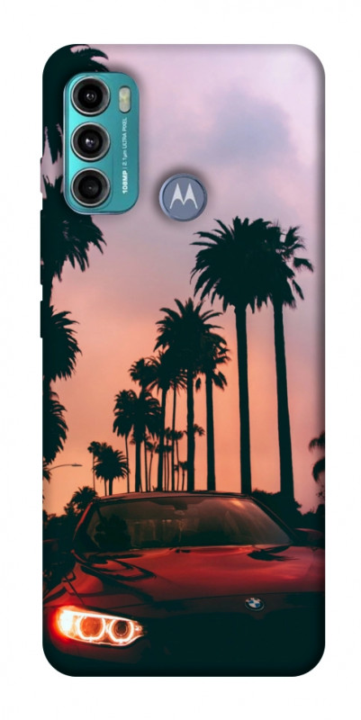 Чохол itsPrint BMW at sunset для Motorola Moto G60, авто, купити оптом з доставкою