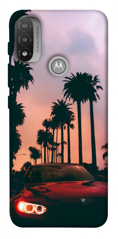 Чехол itsPrint BMW at sunset для Motorola Moto E20, авто, купить оптом с доставкой