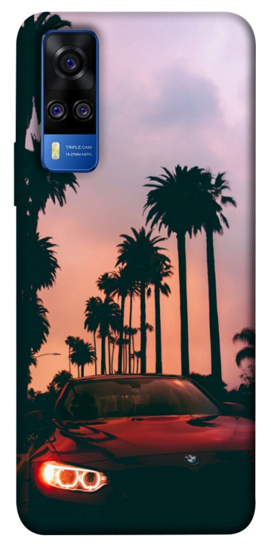 Чехол itsPrint BMW at sunset для Vivo Y51a, авто, купить оптом с доставкой