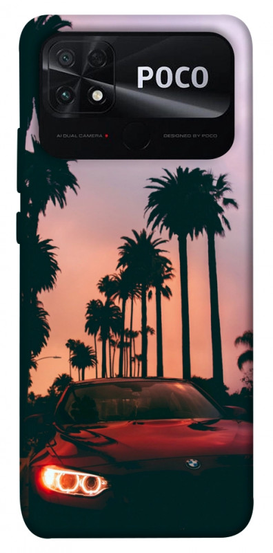 Чехол itsPrint BMW at sunset для Xiaomi Poco C40, авто, купить оптом с доставкой