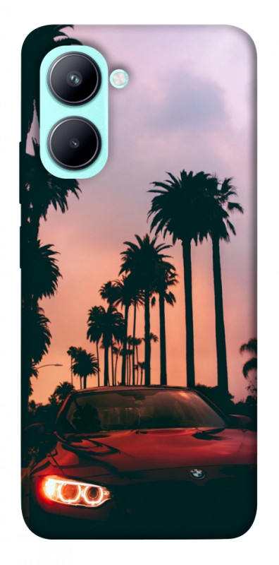 Чехол itsPrint BMW at sunset для Realme C33, авто, купить оптом с доставкой
