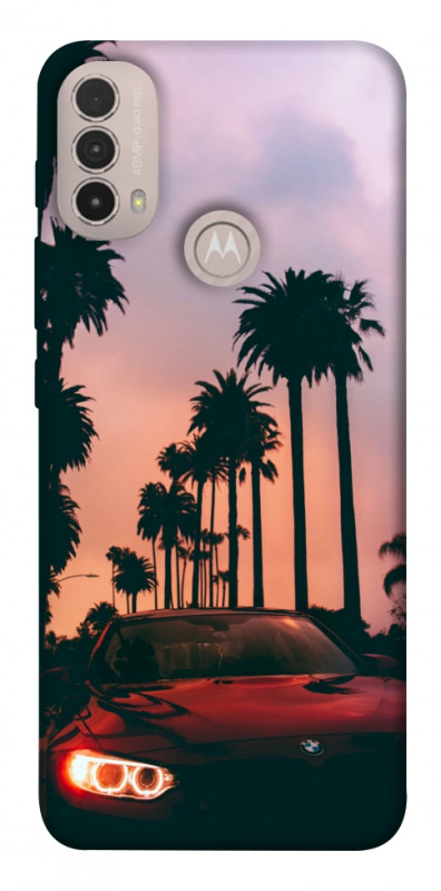 Чехол itsPrint BMW at sunset для Motorola Moto E40, авто, купить оптом с доставкой
