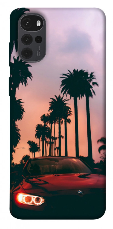 Чехол itsPrint BMW at sunset для Motorola Moto G22, авто, купить оптом с доставкой
