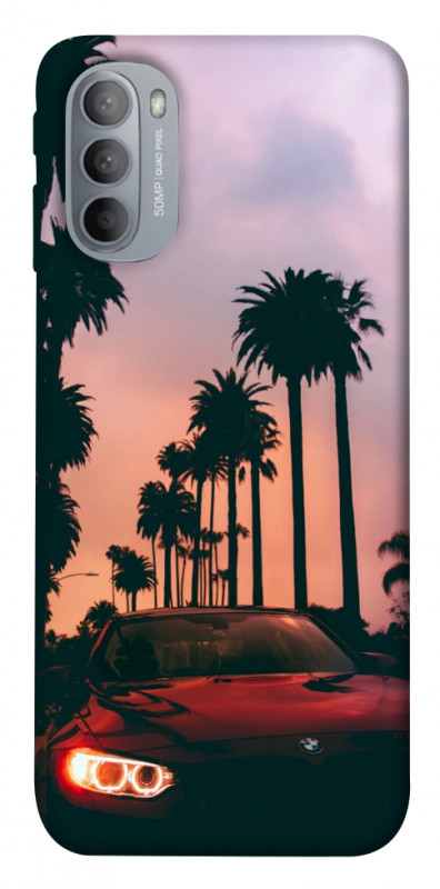 Чехол itsPrint BMW at sunset для Motorola Moto G31, авто, купить оптом с доставкой
