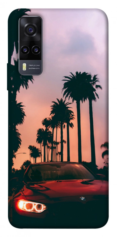 Чехол itsPrint BMW at sunset для Vivo Y31, авто, купить оптом с доставкой