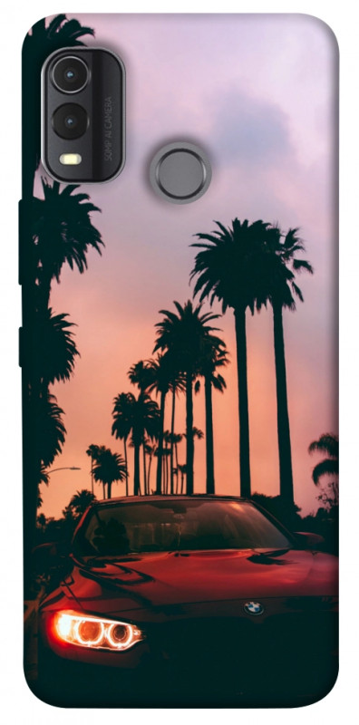 Чехол itsPrint BMW at sunset для Nokia G11 Plus, авто, купить оптом с доставкой