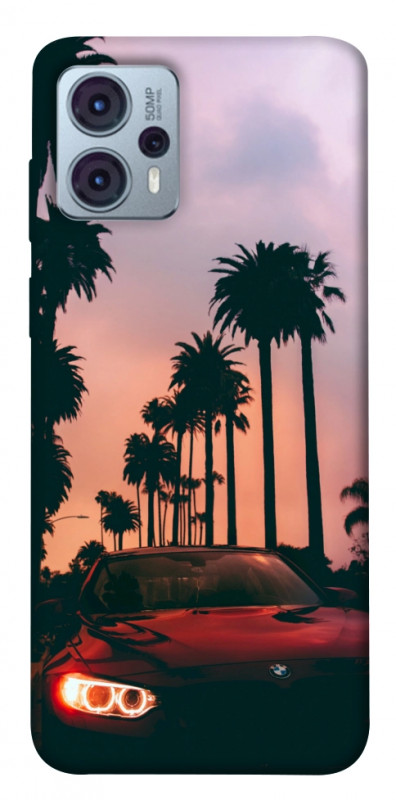 Чехол itsPrint BMW at sunset для Motorola Moto G23, авто, купить оптом с доставкой