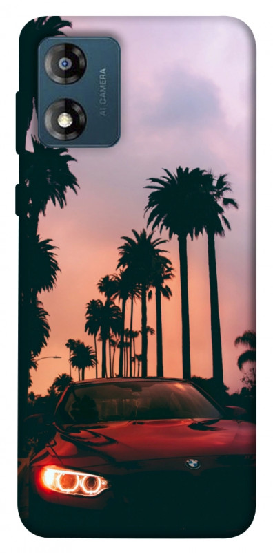 Чехол itsPrint BMW at sunset для Motorola Moto E13, авто, купить оптом с доставкой