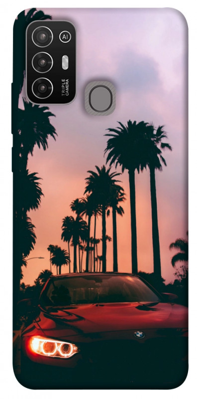 Чехол itsPrint BMW at sunset для ZTE Blade A52, авто, купить оптом с доставкой