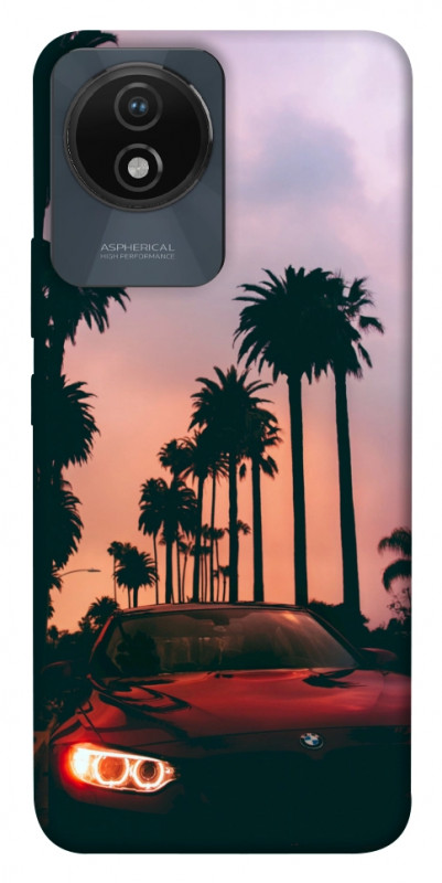Чехол itsPrint BMW at sunset для Vivo Y02, авто, купить оптом с доставкой