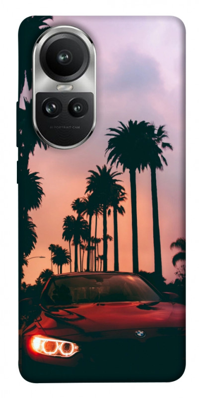 Чехол itsPrint BMW at sunset для Oppo Reno 10, авто, купить оптом с доставкой