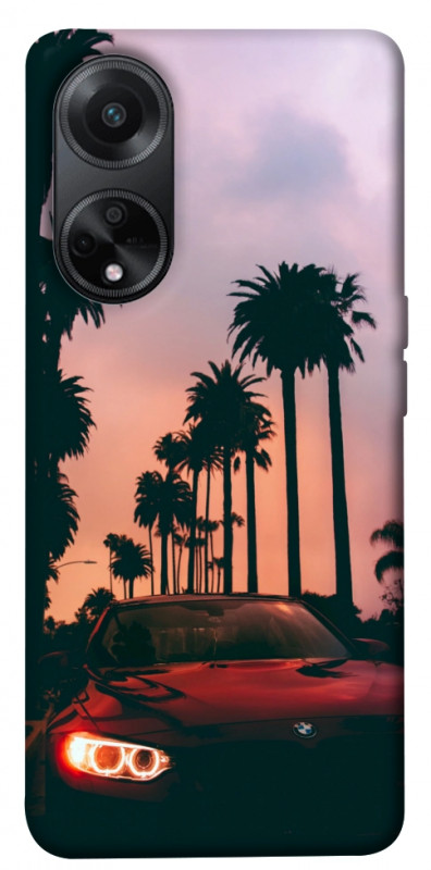 Чехол itsPrint BMW at sunset для Oppo A58 4G, авто, купить оптом с доставкой