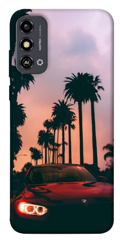 Чехол itsPrint BMW at sunset для ZTE Blade A53, авто, купить оптом с доставкой