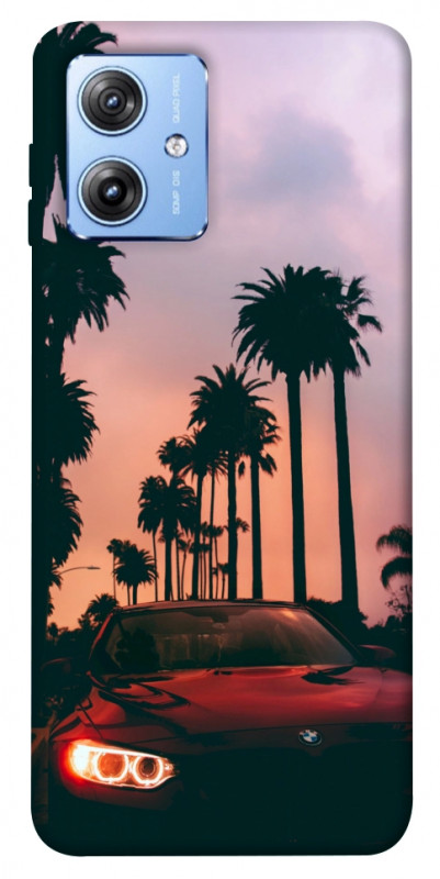 Чохол itsPrint BMW at sunset для Motorola Moto G84, авто, купити оптом з доставкою