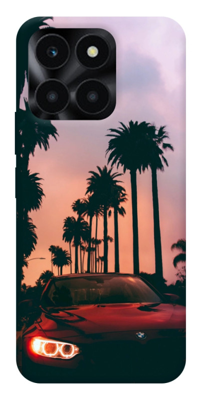 Чехол itsPrint BMW at sunset для Huawei Honor X6a, авто, купить оптом с доставкой