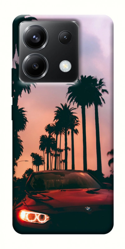 Чехол itsPrint BMW at sunset для Xiaomi Poco X6, авто, купить оптом с доставкой