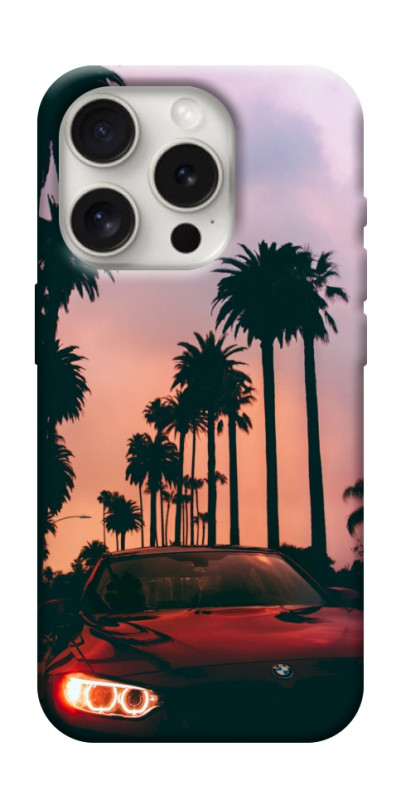 Чехол itsPrint BMW at sunset для Apple iPhone 16 Pro (6.3"), авто, купить оптом с доставкой