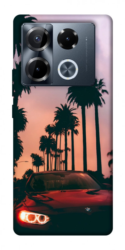 Чехол itsPrint BMW at sunset для Infinix Note 40 Pro 4G, авто, купить оптом с доставкой