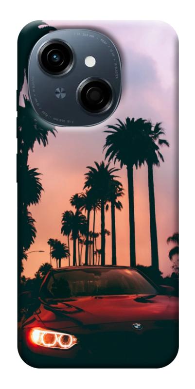 Чехол itsPrint BMW at sunset для TECNO Spark Go 1, авто, купить оптом с доставкой