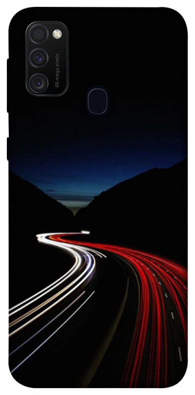 Чехол itsPrint Красно-белая дорога для Samsung Galaxy M30s / M21, авто, купить оптом с доставкой