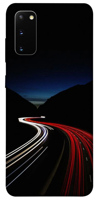Чехол itsPrint Красно-белая дорога для Samsung Galaxy S20, авто, купить оптом с доставкой