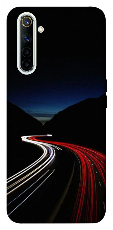 Чехол itsPrint Красно-белая дорога для Realme 6, авто, купить оптом с доставкой