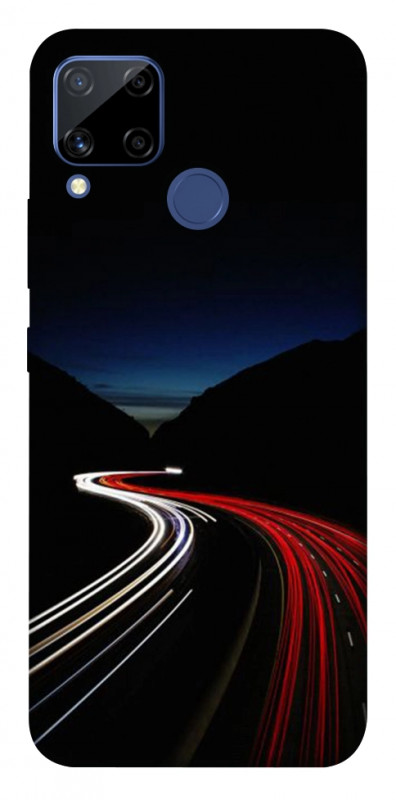 Чехол itsPrint Красно-белая дорога для Realme C15, авто, купить оптом с доставкой