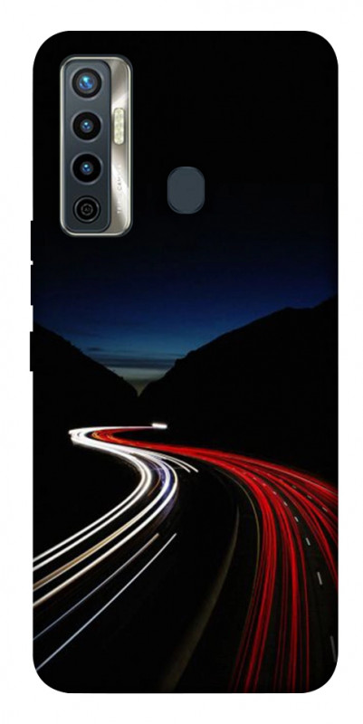 Чехол itsPrint Красно-белая дорога для TECNO Camon 17 Pro, авто, купить оптом с доставкой