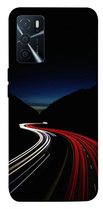 Чехол itsPrint Красно-белая дорога для Oppo A16s / A16, авто, купить оптом с доставкой