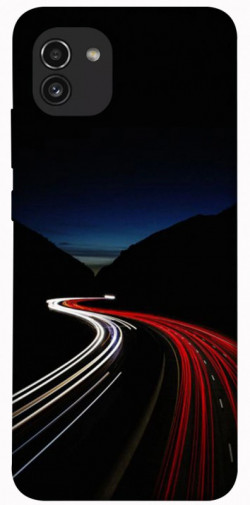 Чехол itsPrint Красно-белая дорога для Samsung Galaxy A03