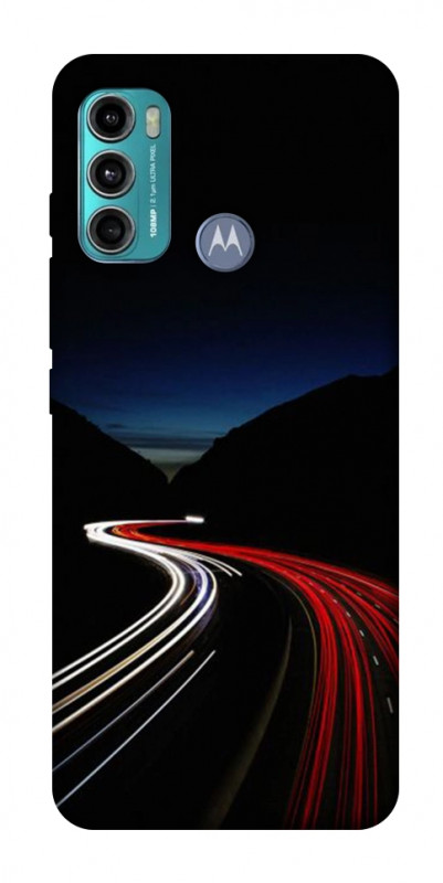 Чохол itsPrint Червоно-біла дорога для Motorola Moto G60, авто, купити оптом з доставкою
