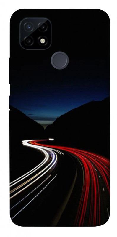 Чехол itsPrint Красно-белая дорога для Realme C12, авто, купить оптом с доставкой