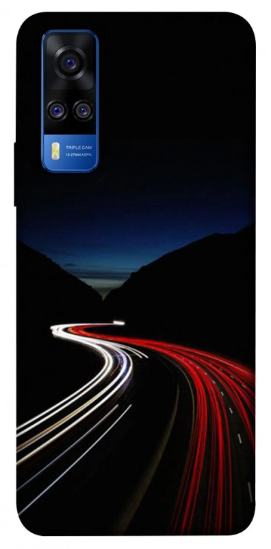 Чехол itsPrint Красно-белая дорога для Vivo Y51a, авто, купить оптом с доставкой