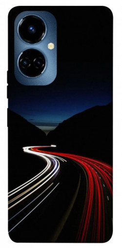 Чехол itsPrint Красно-белая дорога для TECNO Camon 19 (CI6n) / 19 Pro (CI8n)